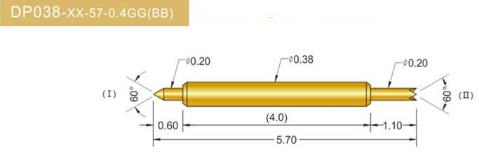 038雙頭探針、雙向探針探針、BGA雙頭探針、雙向彈簧探針、雙頭探針圖片