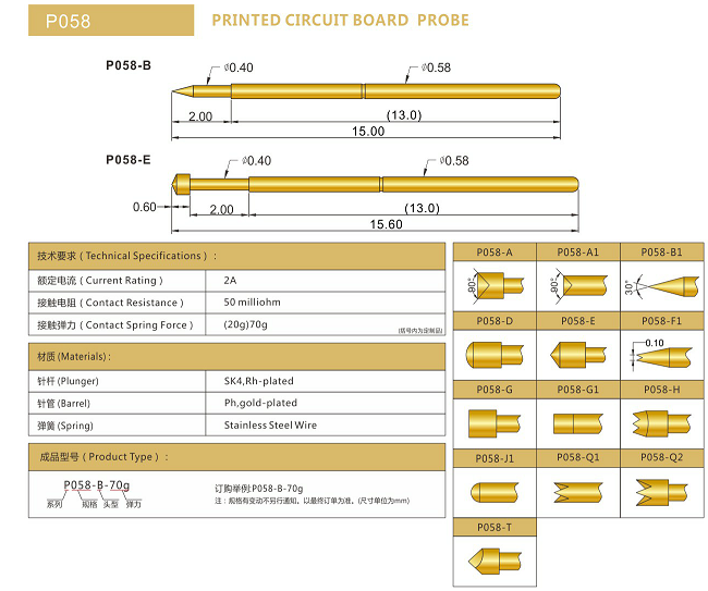 058測試探針廠家