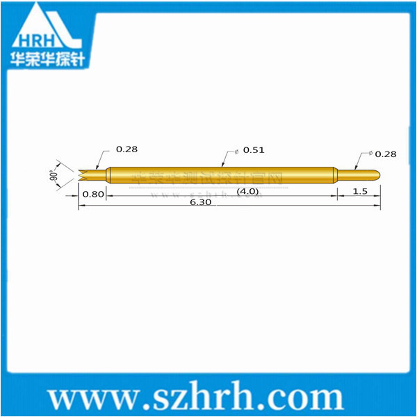 0.51-UJ-6.3L ，華榮華雙頭測試探針廠家